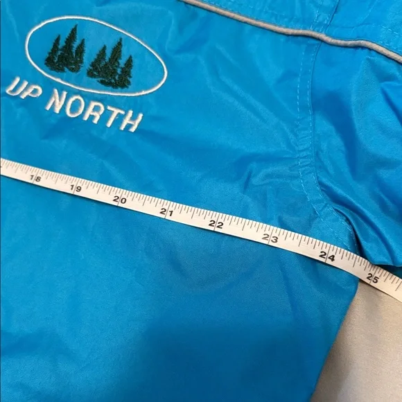 Women’s large Teal Hooded Rain Jacket Up North could be worn by a man too NWT - Picture 5 of 9